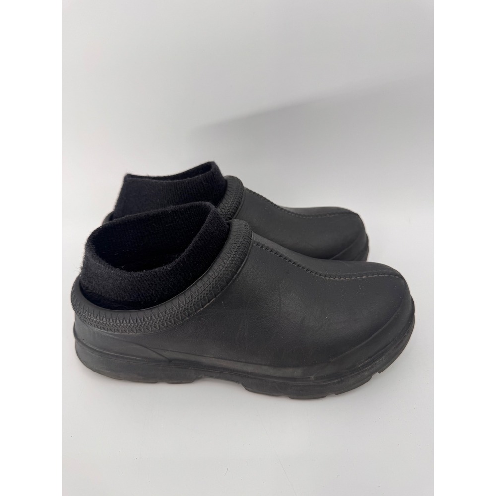 UGG Tasman X Clogs Women Size 9 Black Waterproof Rubber Fleece Lined